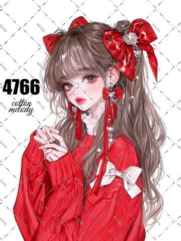 original sticker no.4766 人物貼紙 原創貼紙 原創人物貼紙 裝飾貼紙 cotton melody