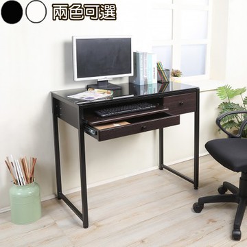 《C&B》歌蕾絲時尚多用途加寬型書桌/美甲桌黑色