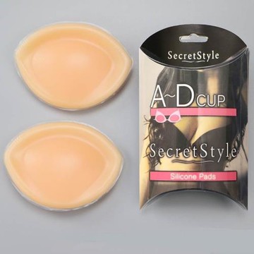 1pair Silicone Bra Push Up Breast Cup Thicker Pads 硅膠胸墊