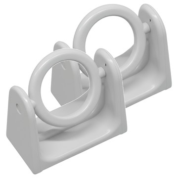 E.dot 伸縮桿架旋轉掛環 2個  5 x 4 x 2.7cm  白色  1組