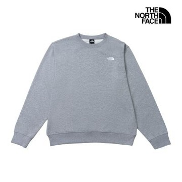 【The North Face 官方旗艦】北面男款灰色寬鬆舒適大學T｜8JKVCQO