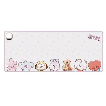 BT21多功能暖桌墊 繽紛拍拍  紫色  320 x 800 x 2.5mm  1個