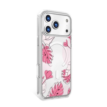 iPhone 17/16/15/14/13/12/11 輕薄軍規防摔磁吸手機殼-嫣粉蔓