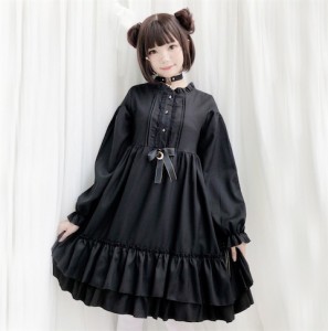 二枚送料無料 ゴスロリ ワンピース ロリータファッション 黒 ドレス ロリィタ 半袖 長袖 膝丈 Lolita コスプレ 魔女 ゆめかわいい 可愛い 通販 Lineポイント最大1 0 Get Lineショッピング