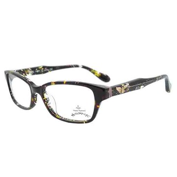 【Vivienne Westwood】英國Anglomania●雙翼土星浮雕光學眼鏡(繽紛黑)AN267-02