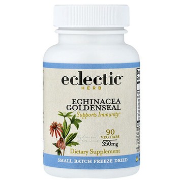 Eclectic Herb, 紫錐菊白毛茛，350 毫克，90 粒素食膠囊