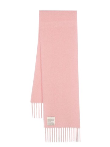 Alysi - wool-blend fringed-edge scarf - women - Alpaca/Polyamide - One Size - Pink