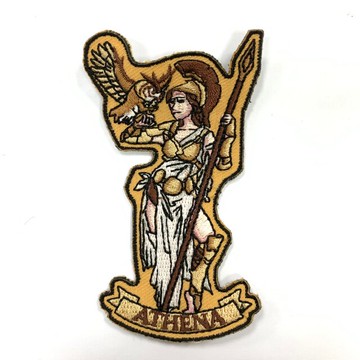 希臘雅典娜 設計款 刺繡貼布 電繡貼 背膠補丁 外套電繡刺繡徽章 胸章 立體繡貼 裝飾貼 繡片貼 燙布貼紙【領券滿額再折千12/31止】