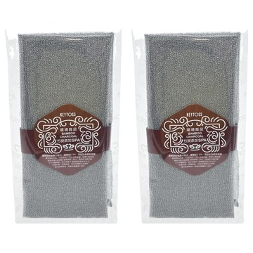 KEYTOSS 詰朵斯 竹炭添加沐浴巾 30*90 CM 台灣製  2條  1入