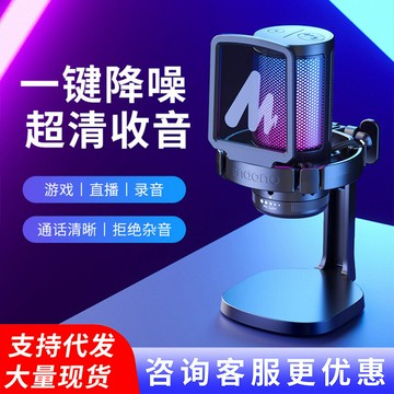 麥克風 電容麥克風 錄音直播專業 maono閃克DM20麥克風電腦臺式游戲直播錄音專用筆記本用閃客話筒