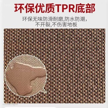 臺灣出貨🔥廚房地墊防水防滑防油耐髒地墊家用臥室進門墊條紋地毯墊子可定製