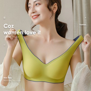 涼感無痕內衣【台灣現貨】A804 無鋼圈 無壓力自內衣 運動內衣 瑜珈內衣 涼感女性 內衣套裝 美背心內搭 bra