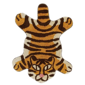 日本TOMO 放鬆動物園腳踏墊  69 x 54cm  老虎 橘色  1個