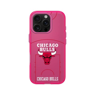iPhone 16 Pro Clear 粉漾桃 - NBA - 球場系列-芝加哥公牛 Chicago Bulls - Court