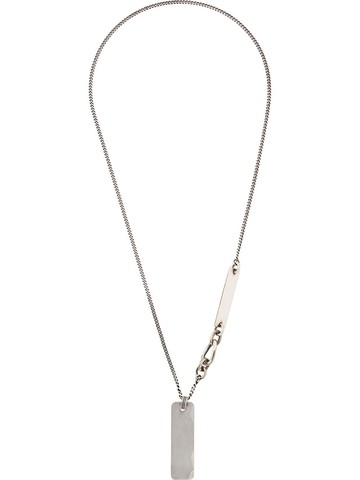 WERKSTATT:MÜNCHEN - dog tag necklace - men - Sterling Silver - One Size