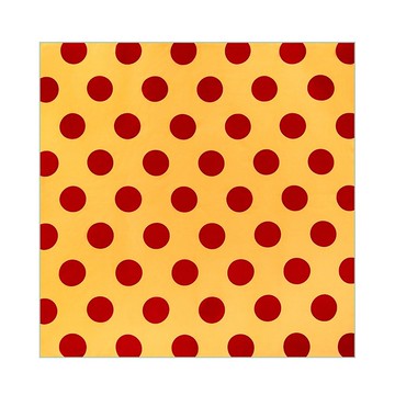 retar 紅黃波點原創桑蠶絲斜紋圍巾披肩大小絲巾方絲真絲法式復古