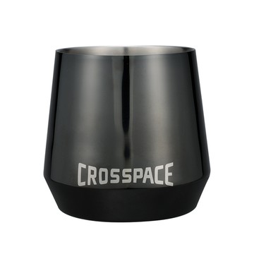 CROSSPACE｜純鈦雙層杯(黑曜岩)
