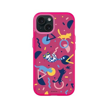 iPhone 15 Clear 粉漾桃 - 幾米 Jimmy Liao - 遺失了一隻貓-調皮