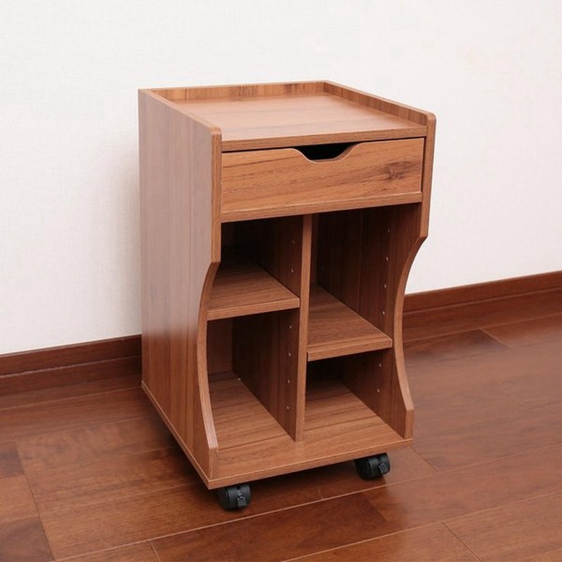 木製ベッドサイドワゴン ブラウン Lbd 30b 家具 インテリア キャリー 小物 おしゃれ 棚 収納 ラック サイドテーブル 通販 Lineポイント最大get Lineショッピング