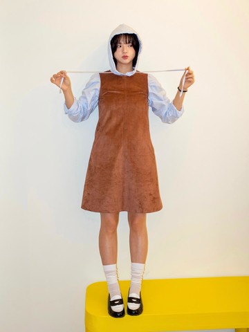 October suede dress _brown