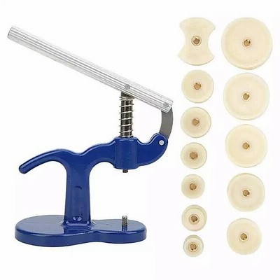 Gereedschap ? ウォッチプレス ツール ブルー合金 ハンド 押さプレス修復手動 ツール 12個 は木工 ツール 部品