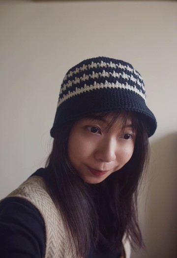 手工編織毛帽 • 黑閃電 |手作|毛線|鉤針| 其他尺寸可訂製