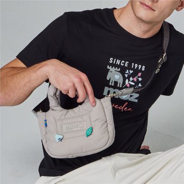 moz瑞典 駝鹿 Light 空氣 雲朵包(淺灰)小