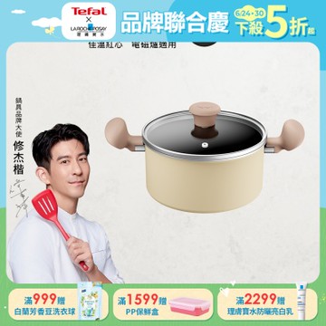 Tefal法國特福 Daisy系列20CM不沾雙耳湯鍋-加蓋(電磁爐適用)