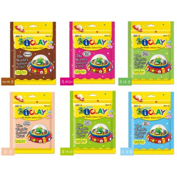 【AMOS 阿摩司】韓國原裝 50g 袋裝 超輕黏土 多色可選 /袋 IC50DP12