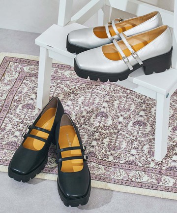 潮流雙繫帶瑪莉珍厚底鞋 (51323)