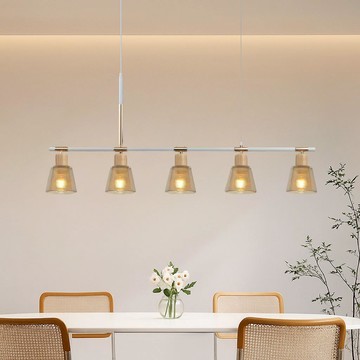 北歐風琥珀色玻璃餐吊燈 F21-2025-59