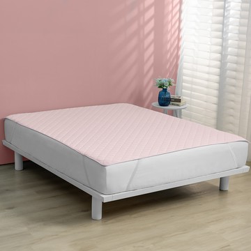 新品_東妮寢飾（單人/雙人/加大/特大）TopCool冰凍涼感保潔墊 / 雪櫻粉
