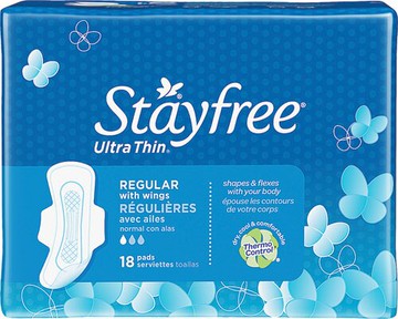 Stayfree Ultra Thin Pads with Wings - Regular 18 Pads