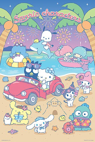 【拼圖貓】百耘圖 - Sanrio characters夏日海灘派對拼圖1000片 HP01000-214