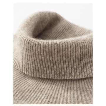 軟糯云感羊絨衫男商務休閑一線成衣無縫高領套頭毛衣針織衫男