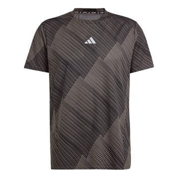 adidas Designed for Training HIIT Workout HEAT.RDY Print T-shirt Asia Sizing 'Charcoal Black'