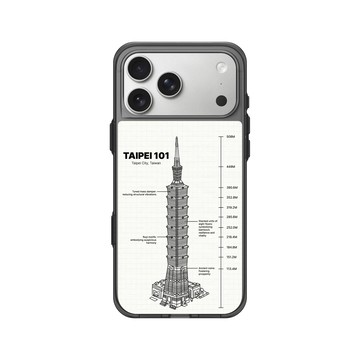 iPhone 17 Pro Max Clear (相機按鈕) 酷墨灰 - 台北101 - 台北101-建築圖紙