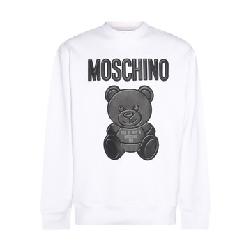 Moschino - White Cotton Teddy Bear Sweatshirt