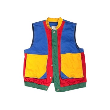 Second hand 美國 Guess 彩色拼接棉質背心