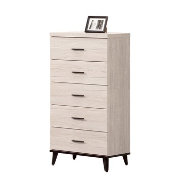 【唯熙傢俱】凱熙橡木白五斗櫃 抽屜櫃