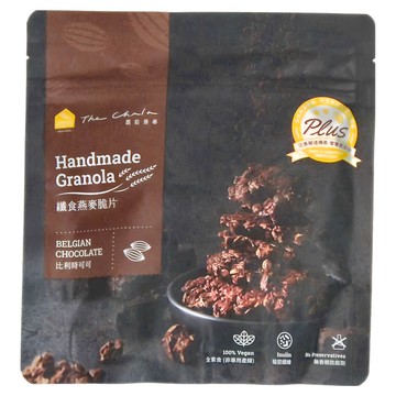 The Chala 蕎拉燕麥 纖食燕麥脆片，手工Granola，比利時可可，100% Vegan全素食  150g  1包