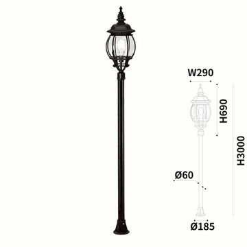 300CM景觀路燈 L10-50-1541