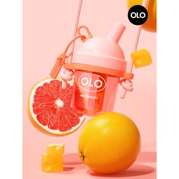 holoholo吸管杯成人塑料兒童水杯夏季便攜女高顏值簡約杯子耐高溫
