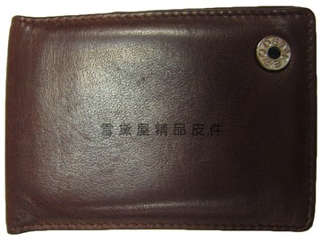 限時 滿3千賺10%點數↘ | ~雪黛屋~ZOPENCE 名片夾信用卡夾中性復古懷舊風格二折式主袋100%進口軟質羊皮革材質Z23G205401