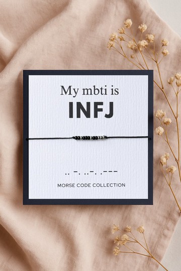 INFJ 提倡者 摩斯密碼手鍊 | MBTI 摩斯密碼 | 療癒理想主義禮物