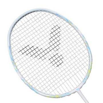 VICTOR 神速穿線拍-羽球拍 羽毛球 訓練 勝利 ARS-3220-M 白藍黃