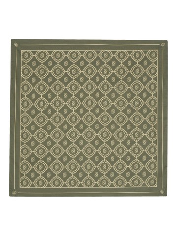 Drôle De Monsieur - monogram-jacquard cotton scarf - men - Cotton - One Size - Green