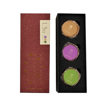 FushanKodo 富山香堂 催財聖物 綜合1.5h 盤香120片 + 福祿蓮花香座