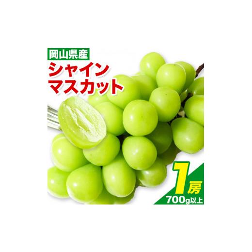 ふるさと納税 岡山県 浅口市 シャインマスカット 1房 700g ウィズフラワーホールディングス《9月上旬-10月中旬頃出荷》岡山県 浅口市 ぶど…