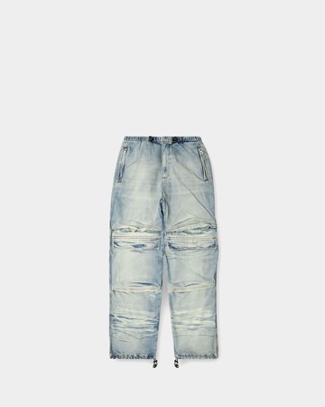 DIESEL 造型丹寧寬褲 - L